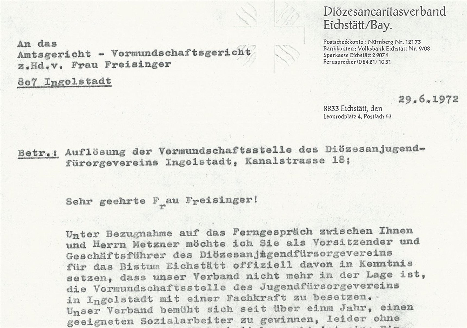 Jugendfürsorgeverein Ingolstadt